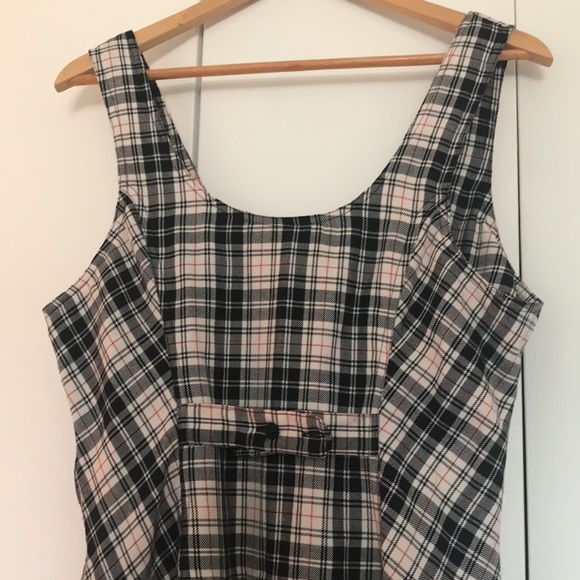 Vintage California Girl Black, Red, White Pleated Plaid Romper Size 13/14 (MED)? - Picture 9 of 13